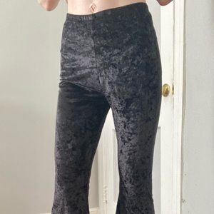 By Together Wide Legged Vintage 70’s Boot Cut Flared Dress Pants Black Costume